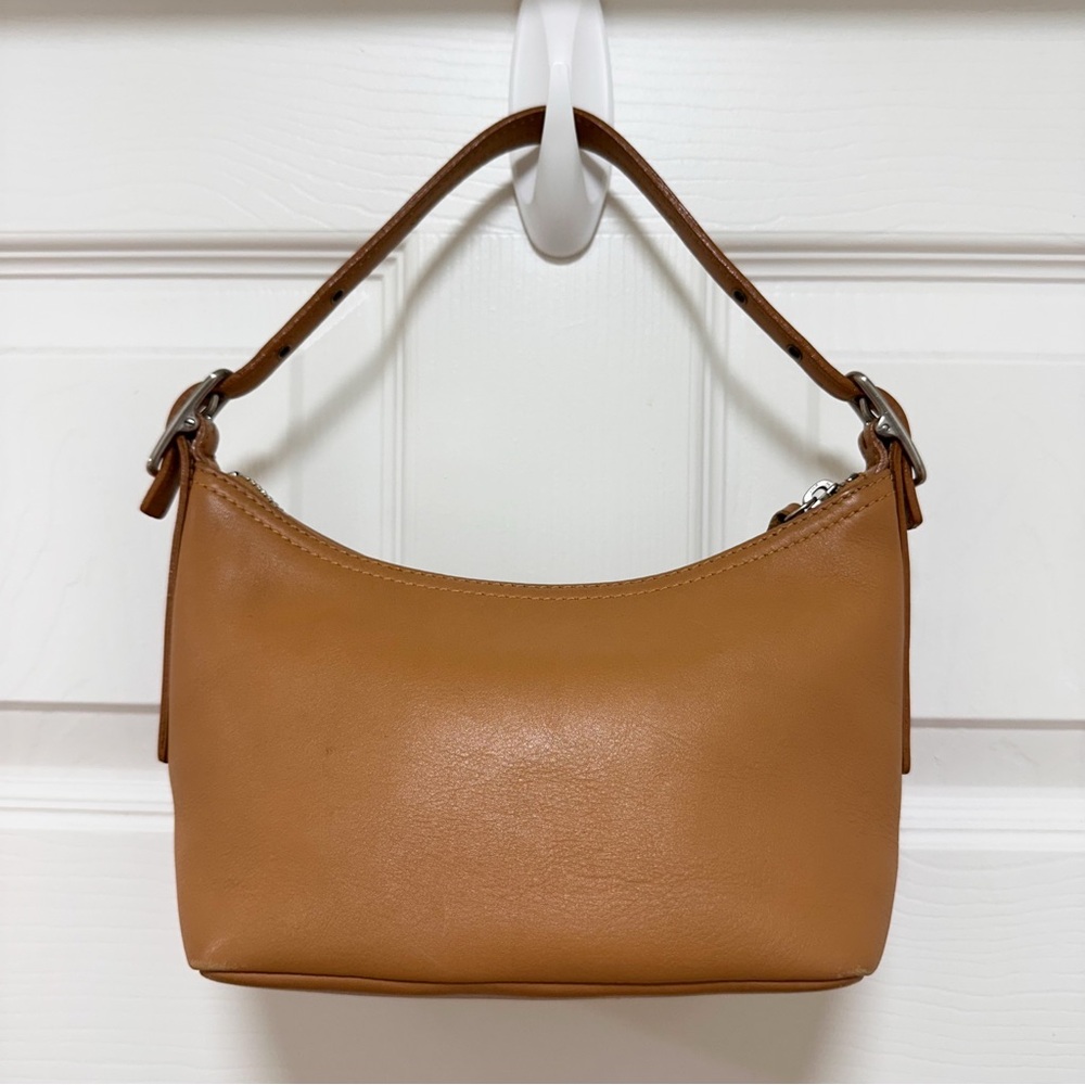 Coach Legacy West Mini Pouch Glove Leather Camel Shoulder Bag‎ Vintage Y2K - Picture 5 of 16